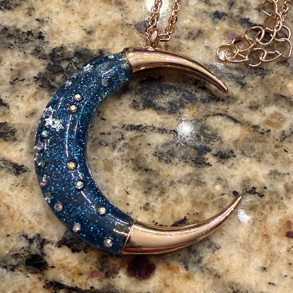 Betsey Johnson Jewelry - Betsey Johnson Celestial Moon Pendant Necklace
